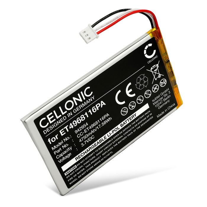 Akku für Voice Caddie Swing Caddie SC300 / SC300 Tragbarer Golf Abschlagmonitor 4750mAh von CELLONIC