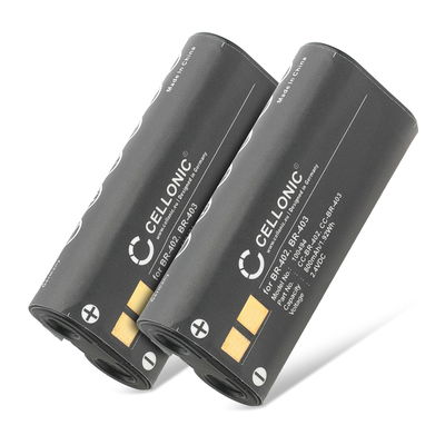 2x Akku für Olympus DS-4000, DS-3300, DS-2300, DS-5000 BR-402, BR-403 (800mAh, 2.4V) von CELLONIC