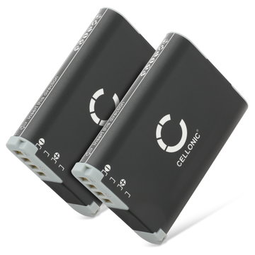 2x Akku für Canon PowerShot G1 X Mark II, Legria Mini X,VIXIA Mini X,Canon NB-12L NB-12L (1900mAh, 3.6V) von CELLONIC