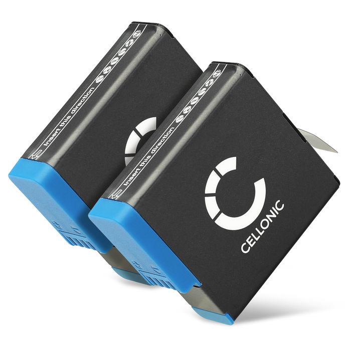 2x Akku für GoPro Hero 8 7 6, AHDBT-801 1200mAh von CELLONIC