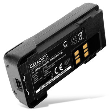 Akku für Motorola DP2400E, DP4801E, DP4800, DP4800E, DP2400, DP4801, DP4600, DP2600E, DP4401, DP4601E, DP4401E, DP2600, DP4000, XPR7550e 5000mAh Lithium-Ionen von CELLONIC