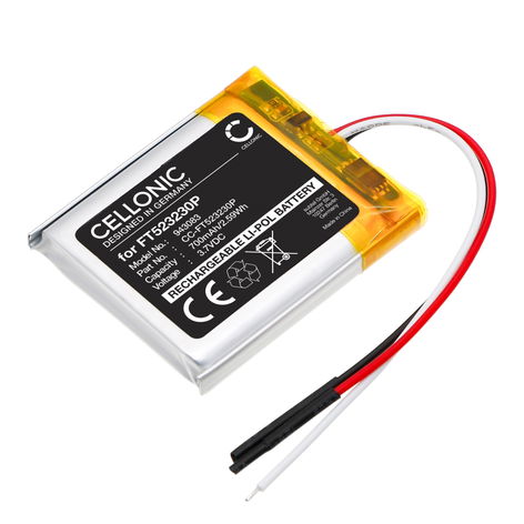 Battery for Poly Voyager Focus 2 Poly Voyager Focus 2 (700mAh, 3.7V) from CELLONIC