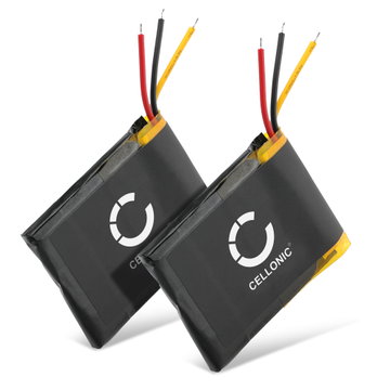2x Akku für GoPro Wi-Fi Remote, ARMTE-001 YD362937P LiPo Model RC 2 (350mAh, 3.7V) von CELLONIC