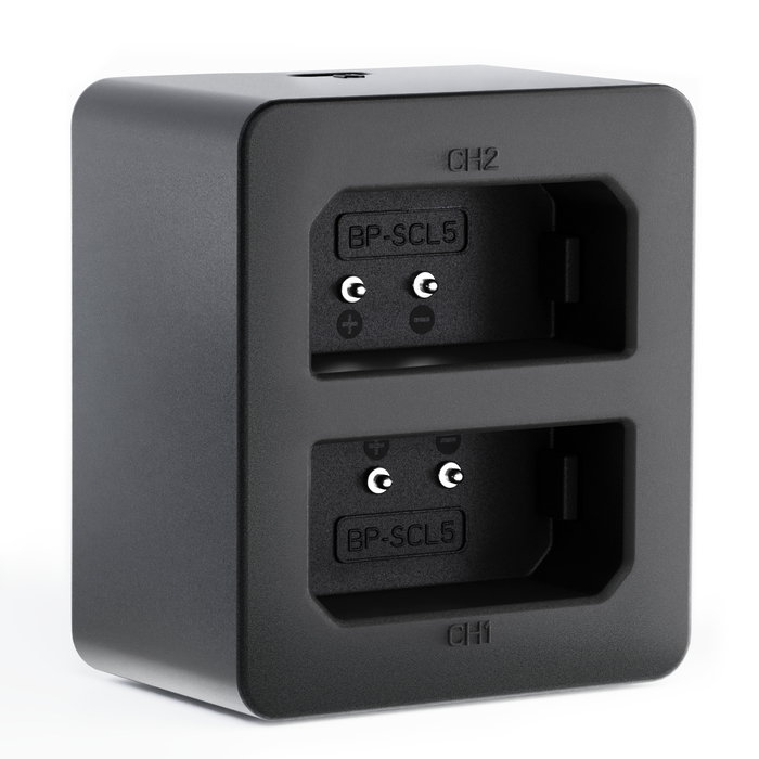 USB-Doppelladegerät (LC-SCL5) für Leica M10, M10-P, M10-R + 1m USB Kabel von CELLONIC