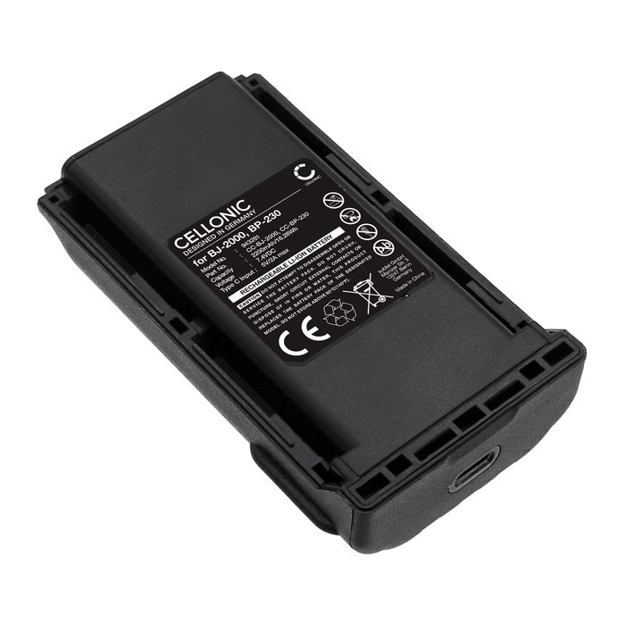 Akku für Icom IC-4011, IC-A14, IC-A14S, IC-F14, IC-F14S, IC-F15, IC-F15S, IC-F16 2200mAh Li Ion von CELLONIC
