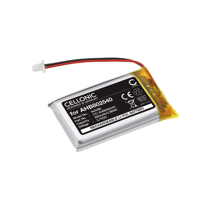 Akku für Sena SF2, SF4 AHB802540 (800mAh, 3.7V) von CELLONIC