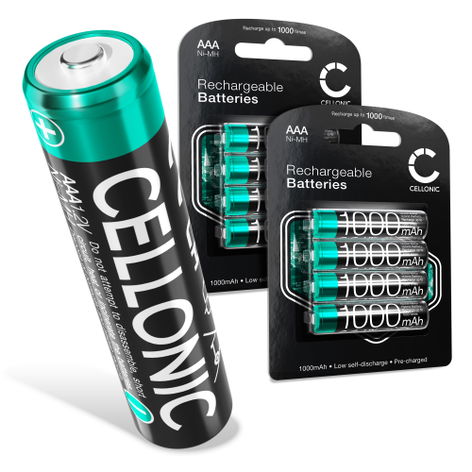 8x AAA Akku für Siemens Gigaset A400, A415, AS405, A510, AS690, C430, C530HX, CL660HX, E560, E290A 1000mAh von CELLONIC