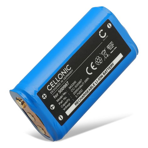 Battery for Ledlenser MH7; MH8 500987 (2000mAh, 3.7V) from CELLONIC