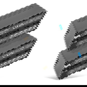 2x Battery for Sony HXR NX 100, NEX FS700R, FS700RH, HVR-Z1, HVR-V1, HVR-NX5 NP-F930 NP-F950 NP-F960 NP-F970 XL-B2 XL-B3 (10050mAh, 7.4V) from CELLONIC