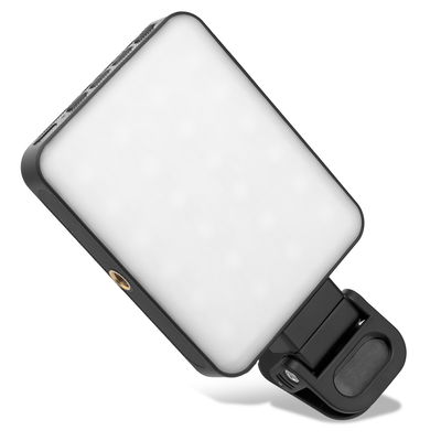 Magnetisches RGB LED Videolicht – MagSafe Clip-On Mini Kameralicht, 3000K–6500K, 0–100 % dimmbar, USB-C wiederaufladbar von CELLONIC