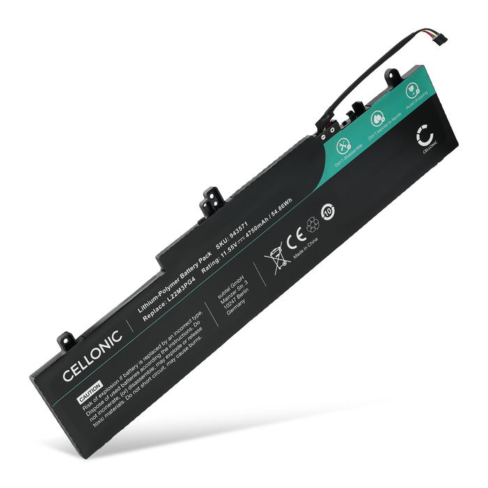 Akku für Lenovo ThinkPad E16 Gen 2, E14 Gen 6, E16 Gen 1, E14 Gen 5 L22M3PG4 (4750mAh, 11.55V) von CELLONIC