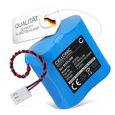 Akku für DAITEM OPT, D8000, DP1000, DP8000, D14000 BATLi06 (6500mAh, 7.2V) von CELLONIC