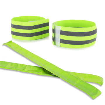 x2 Reflektierendes Armband + x2 Reflektierendes Slap-Armband mit hoher Sichtbarkeit für Arme und Beine – Reflektorbänder für Running, Radfahren, Nachtarbeit und Wandern von Cellonic