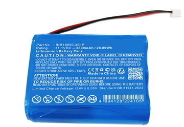 Akku für Capillus 272 INR18650-3S1P (2600mAh, 11.1V) von CELLONIC
