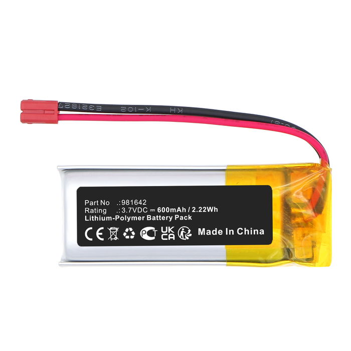 Akku für Somfy 5121348B, Nina IO 1805251 Touch Display-Steuerung 5121348B, Somfy Nina IO 1805251 Touch Display-Steuerung (600mAh, 3.7V) von CELLONIC