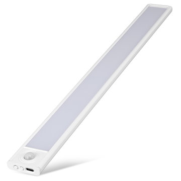 40cm Wiederaufladbare LED-Lichtleiste | Bewegungsmelder | 3 Farbtemperaturen (3000K/4000K/6000K) | Kabellose Magnetische Schrankleuchte von CELLONIC