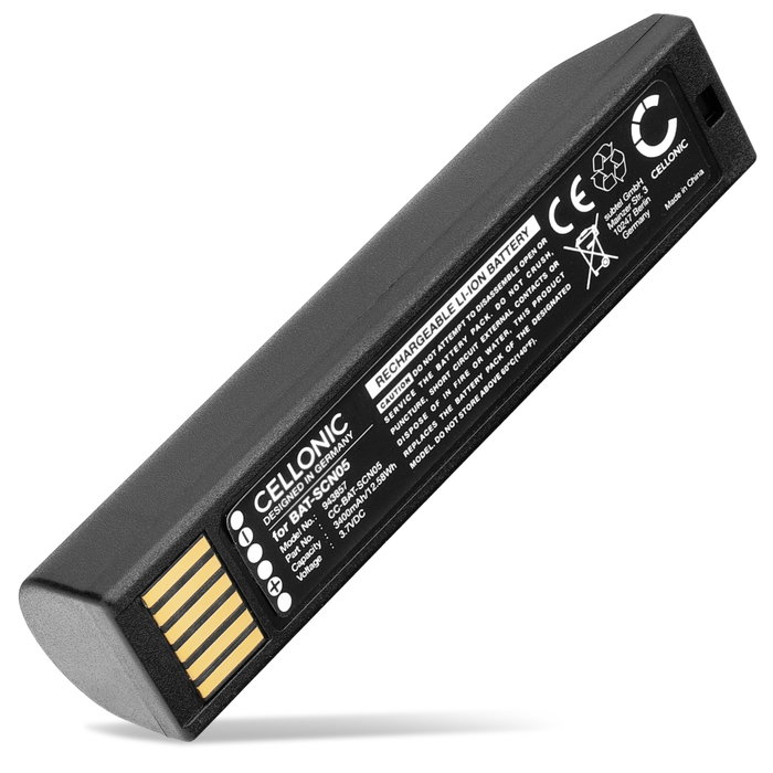 Akku für Honeywell Granit XP 1990iSR, Xenon 1902GHD BAT-SCN05, 50148009-001 (3400mAh, 3.7V) von CELLONIC